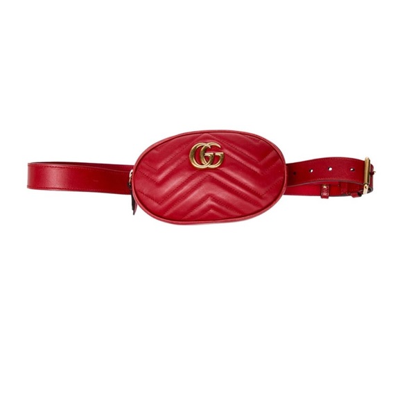 Gucci Leather Marmont Belt Bag - Picture 1 of 4